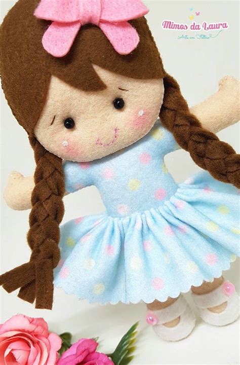 Molde Boneca Em Feltro Ver E Fazer