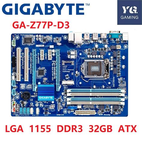 Gigabyte Ga Z77p D3 Desktop Motherboard Z77 Socket Lga 1155 I3 I5 I7