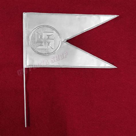 Buy Swastika Flag Dhwaja Jhanda In Real Silver Online