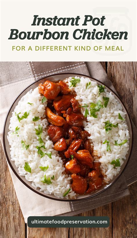 For A Different Kind Of Meal Try This Instant Pot Bourbon Chicken Ufp