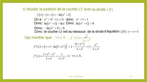 Fonction Exponentielle Série Des Exercices Avec La Correction 2bac Sm Et Pc Et Svt Youtube