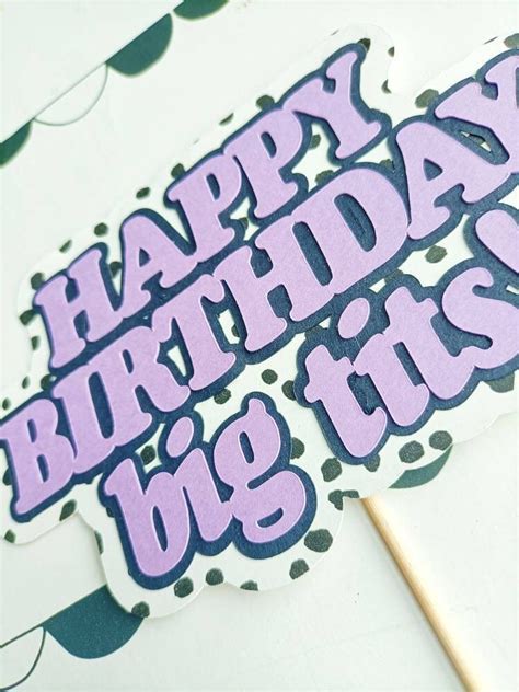 Big Tits Cake Topper Cake Topper Custom Cake Topper Etsy