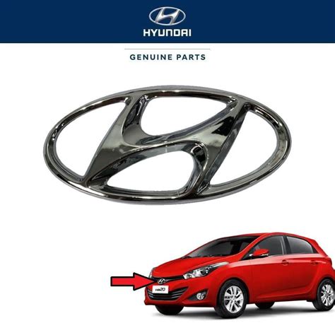 Logomarca Grade Dianteira HB20 Sedan 2019 Original Hyundai Submarino