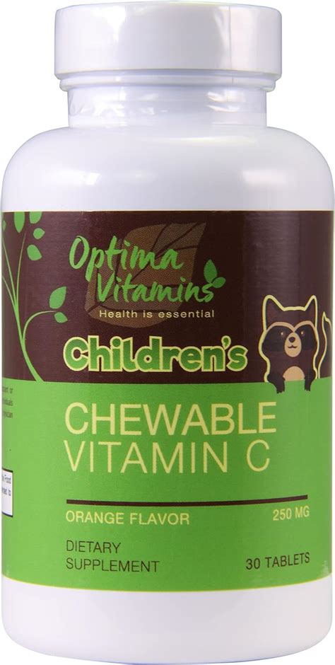 Optima Vitamins Vitamina C Masticable Para Ni Os Tabletas Yaxa Store