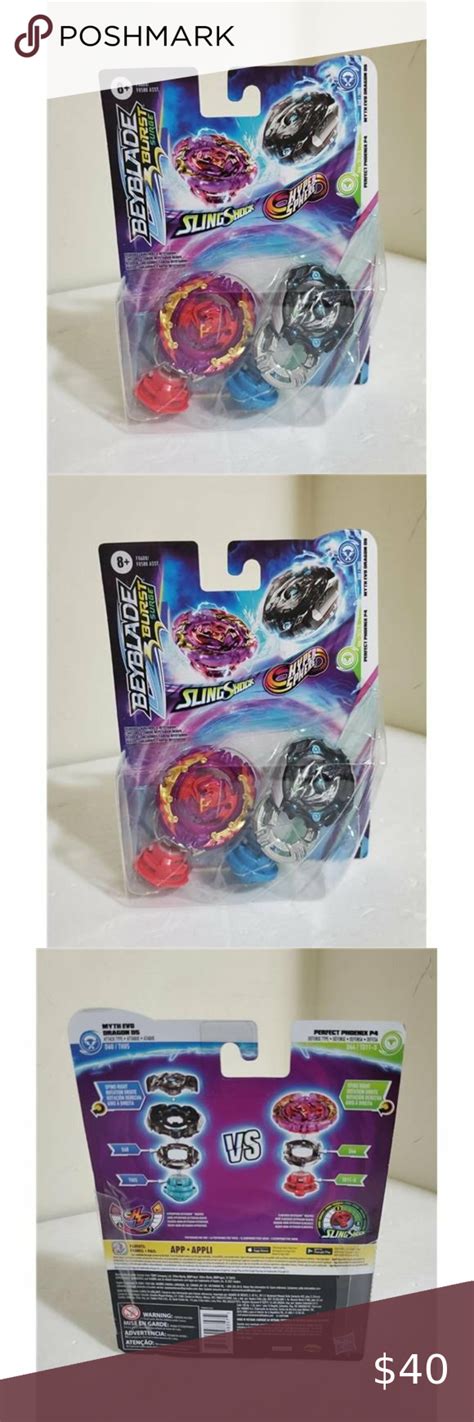 Beyblade Burst Surge Slingshock Hyper Perfect Phoenix P4 Myth Evo Dragon D5 Rare Beyblade Burst