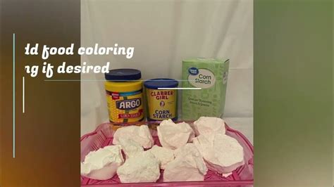 How To Make Cornstarch Chunks Step By Step Youtube