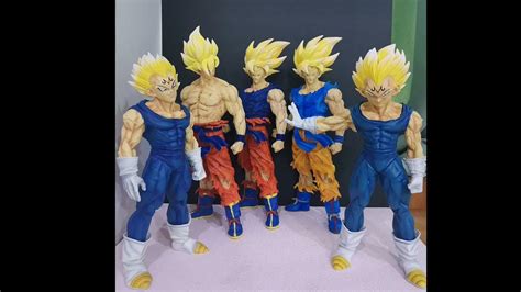 43cm Dragon Ball Z Gk Son Goku Majin Vegeta Figure Gk Super Saiyan