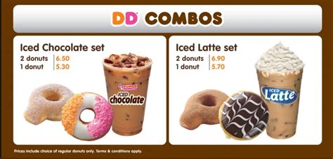 Dunkin Donuts Singapore Menu Prices