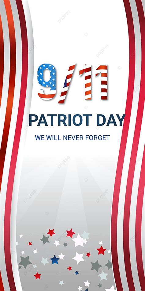 Patriot Day 911 Memorial Illustration Free Vector Background Usa