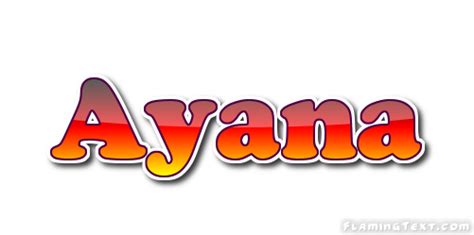 Ayana Logo Free Name Design Tool From Flaming Text