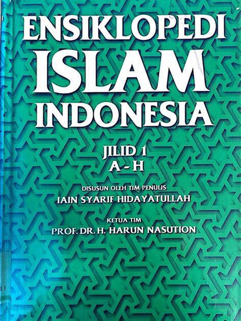 Ensiklopedi Islam Indonesia 3 Jilid Perpustakaan Jakarta Islamic Centre