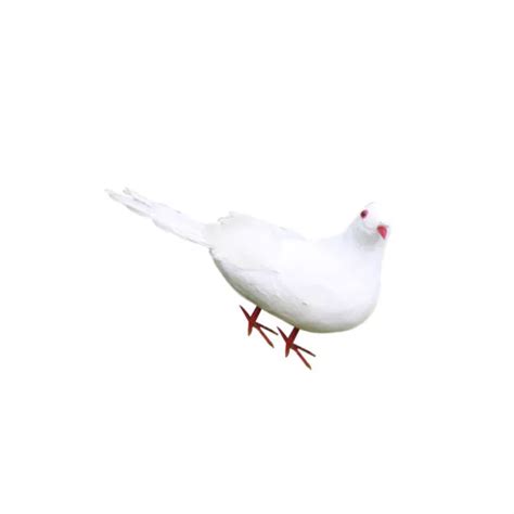 Wedding Pigeon Realistic Bird Peace Dove Figurine Feathered Ornament