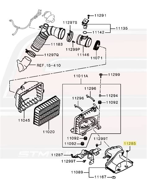 MB938520 Mitsubishi OEM Air Intake Duct Clip for Evo X