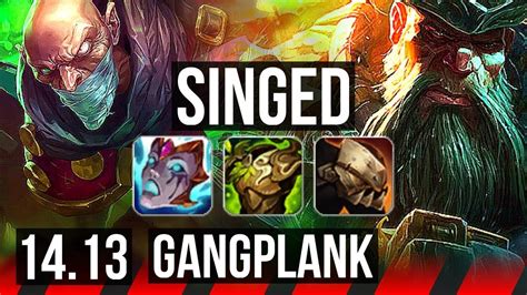 Singed Vs Gangplank Top Rank Singed Games K Dmg Vn