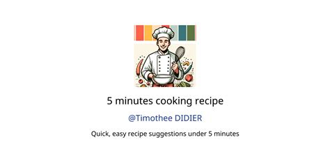 Minutes Cooking Recipe Gpts Features And Functions Examples And