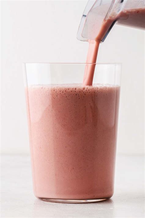 Strawberry Protein Shake Smoothies And Shakes