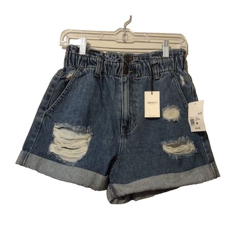 Forever Shorts Nwt Forever High Waisted Cuffed Distressed