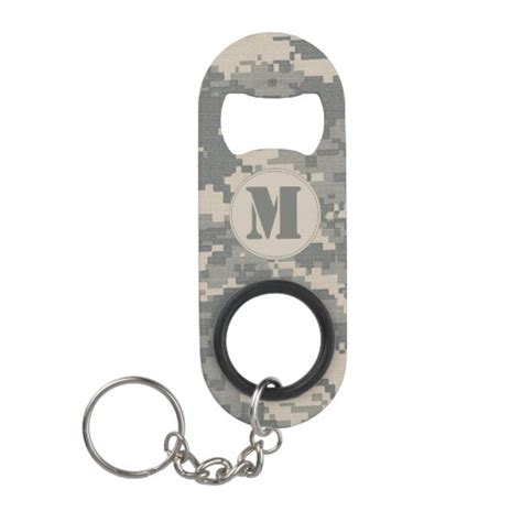 Army Acu Camo Mini Bottle Cap Opener Keychain