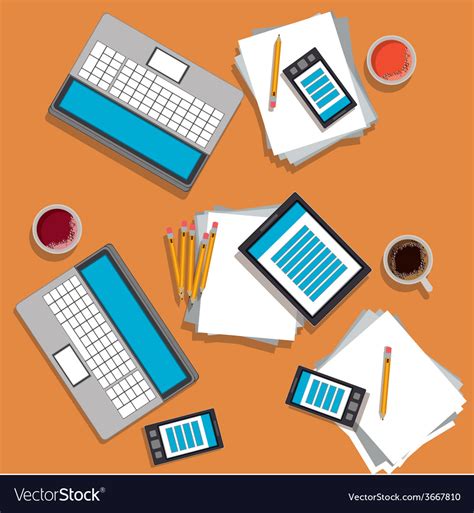 Office Design Royalty Free Vector Image VectorStock