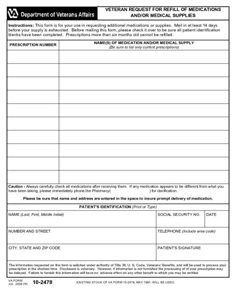 Fillable Printable Va Forms