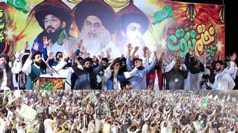 22 Power Show Of Tlp Mandi Bahauddin Allama Hafiz Saad Hussain Rizvi