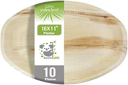 Amazon Upper Midland Products Palm Leaf Disposable Platters