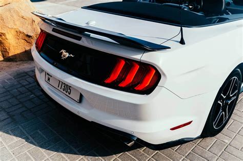 Rent Ford Mustang Convertible White in Dubai - Convertible - Octane ...