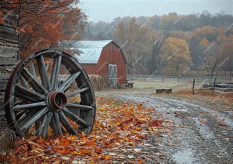 A red barn with a red barn in the background | Premium AI-generated image