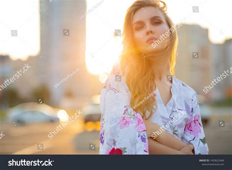 Sensual Long Haired Blonde Woman Posing Stock Photo Shutterstock