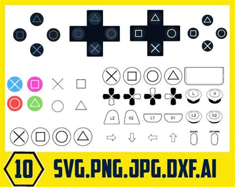 Playstation Svg,playstation Buttons, Gaming Svg, Ps4 Buttons, Play Station Controller, Ps4 and ...