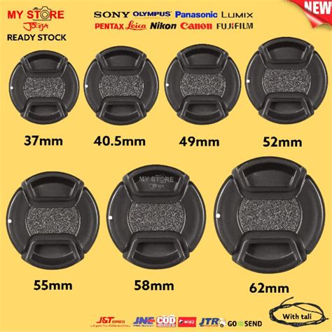 Jual Lens Cap Tutup Lensa Lenscap Cover Polos Universal Mm Mm