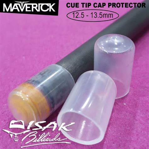 Jual Cue Tip Rubber Cap Protector 13mm Clear Tutup Stick Biliar