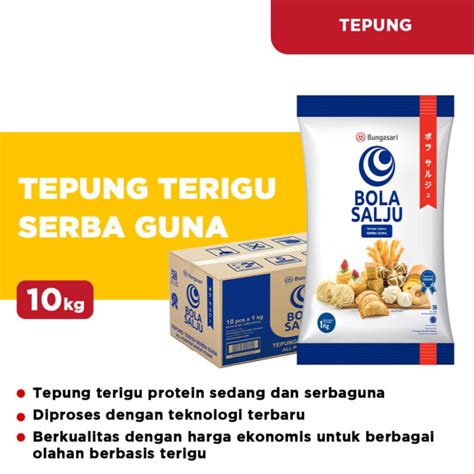 BOLA SALJU Tepung Terigu 1 Kg Karton TOKO ELMANNA