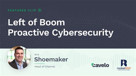 Left Of Boom Proactive Cybersecurity The Rocketmsp Podcast Youtube