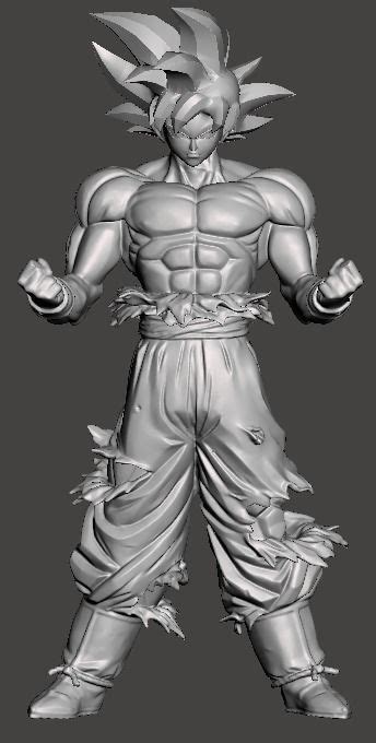 Goku Ultra Instinct 3d Model 3d Printable Cgtrader