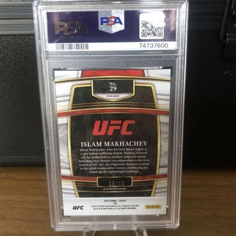 2022 Panini Select UFC Concourse Gold Disco Prizm 29 Islam Makhachev