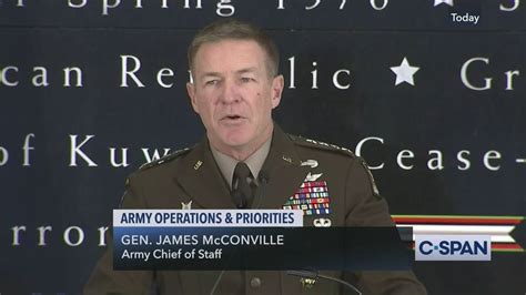 General James McConville on Army Operations and Priorities | C-SPAN.org