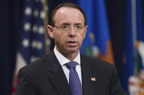 Deputy Ag Rod Rosenstein Submits Resignation To Trump