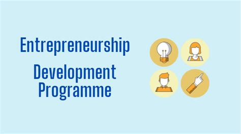 Entrepreneurship Development Programme Edp Definition