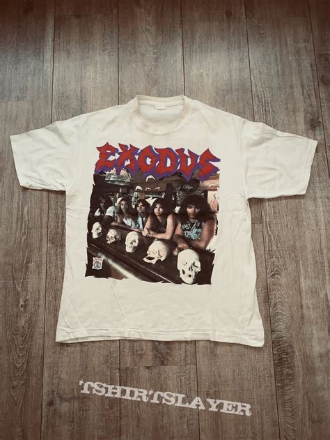 1988 Exodus Pleasures Of The Flesh Tour L TShirtSlayer TShirt And