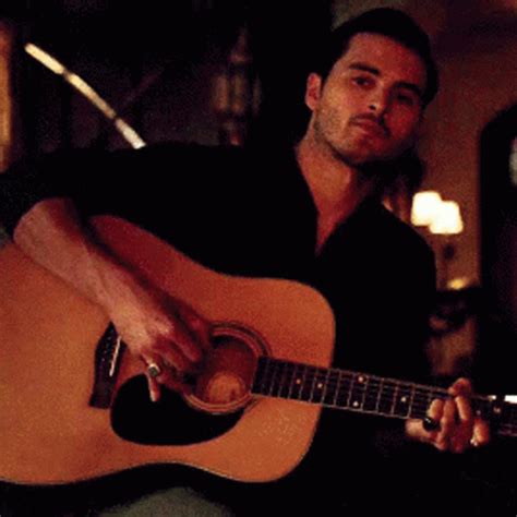 Playing His Guitar Michael Malarkey Playing His Guitar Michael