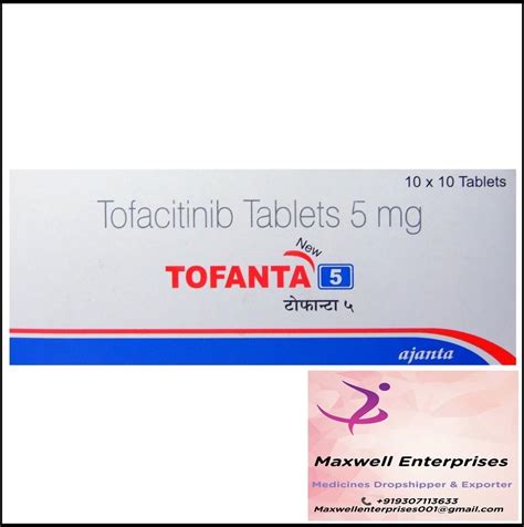 Tofacitinib 5 Mg Tablets At Rs 250 Strip Anti Cancer Medicine In