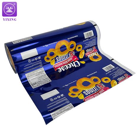 40g Custom Printed Snack Packaging Film Metallized Food Grade Plastic