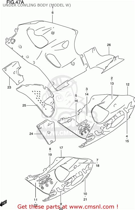 Suzuki Gsxr V Usa E Under Cowling Body Model W Buy