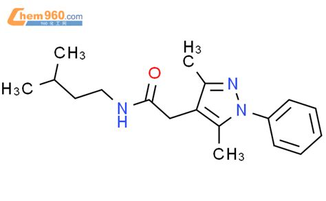 125103 51 7 1H Pyrazole 4 Acetamide 3 5 Dimethyl N 3 Methylbutyl 1