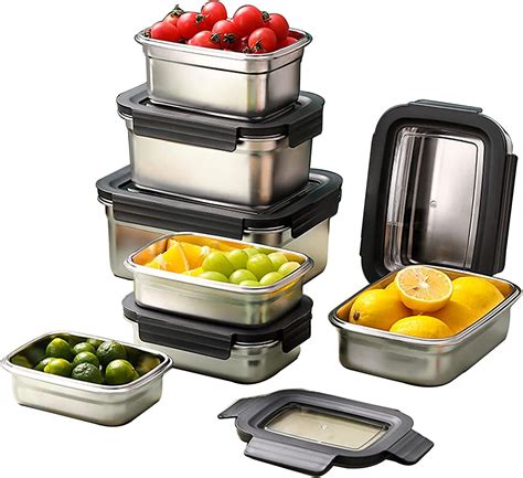 Amazon Pieces Of Stainless Steel Large Food Storage