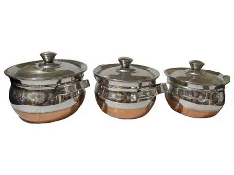 S R Mayur Silver Stainless Steel Serving Bowl Set For Home Set