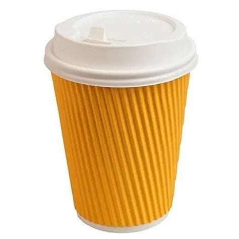 Yellow 450 Ml Ripple Paper Cup At Best Price In Gurugram Flamingo