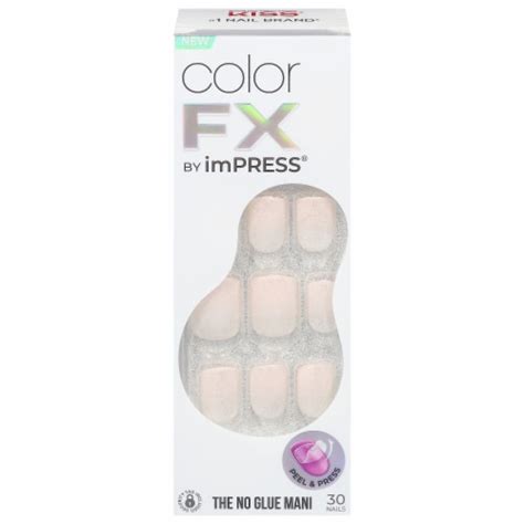 Kiss® Impress® Color Fx No Glue Mani Press On Nails Rebel 1 Ct Kroger