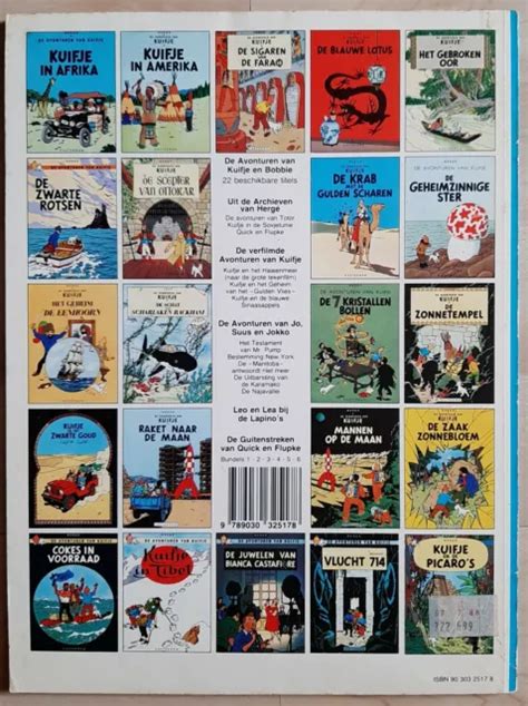 LE SCEPTRE D OTTOKAR Tintin Herge Rare Edition En Flamand 1986 EUR 12